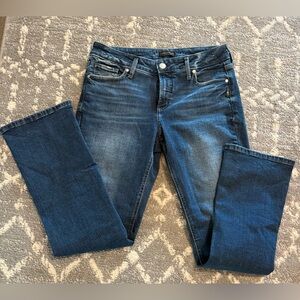 NWT Silver Jeans Women's Dark Blue slim boot Leg Jeans